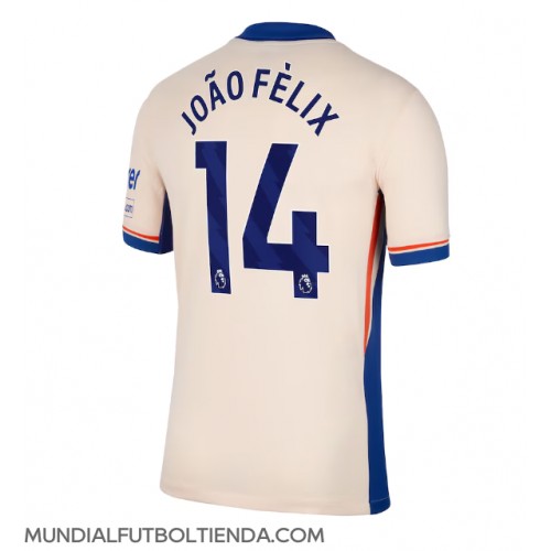 Camiseta Chelsea Joao Felix #14 Segunda Equipación Replica 2024-25 mangas cortas